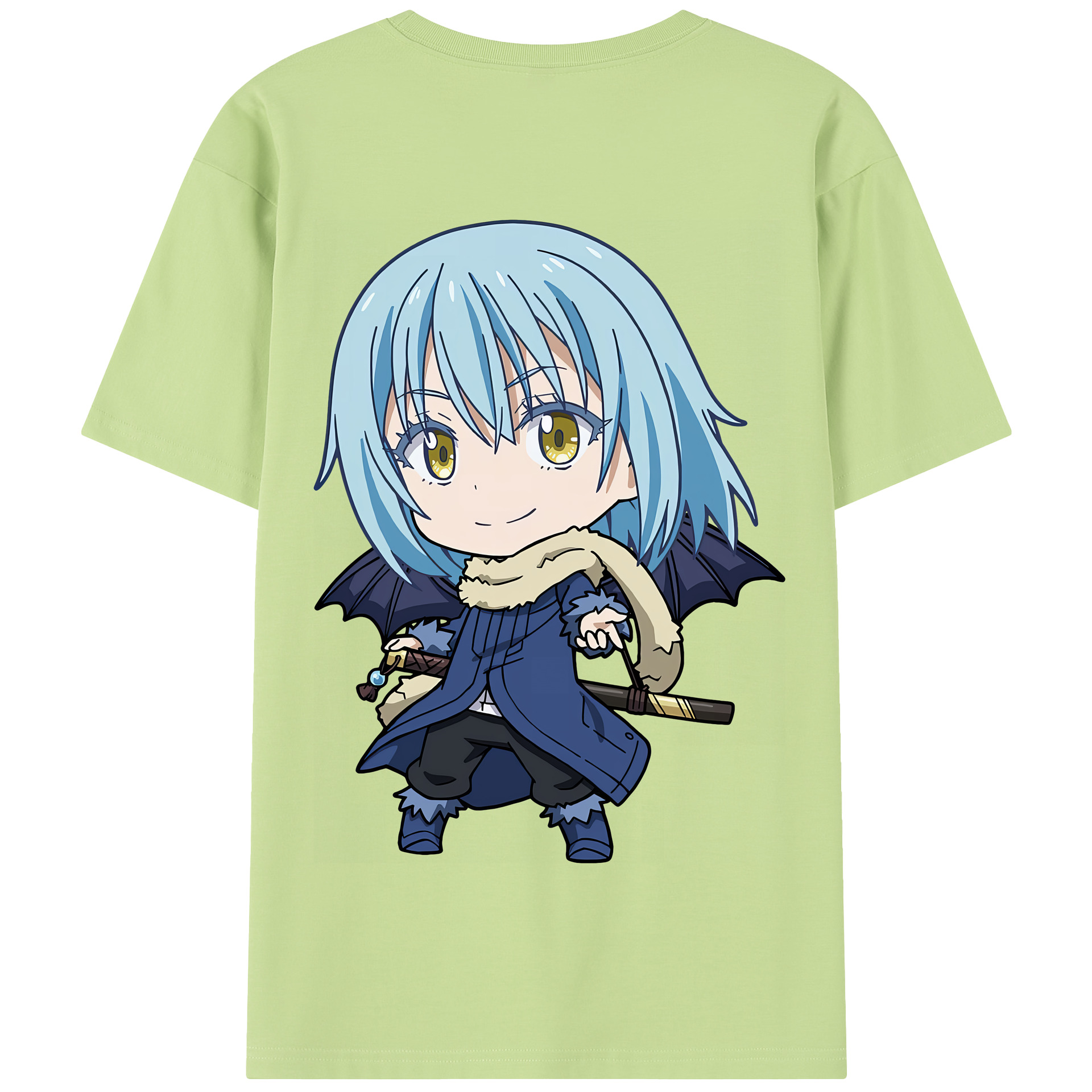 （画像用） 転スラ Regarding Reincarnated to Slime 綿100％半袖Tシャツ（背面プリント）